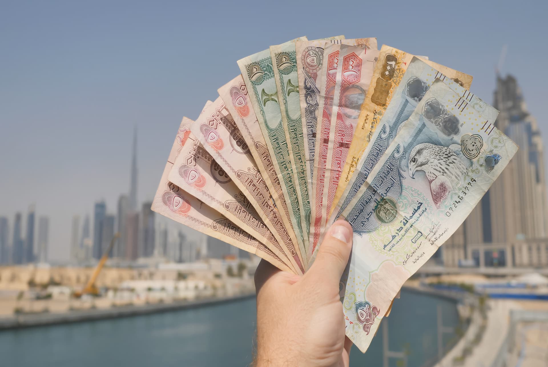 monnaie a dubai vue billets vue billets